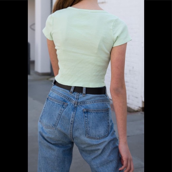 Brandy Melville pastel green Zelly top - Picture 3 of 5